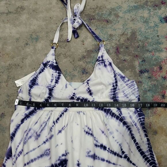 Victoria's Secret Supima Cotton Bra Tops Tie-Dye Halter Dress Size L - Picture 13 of 13